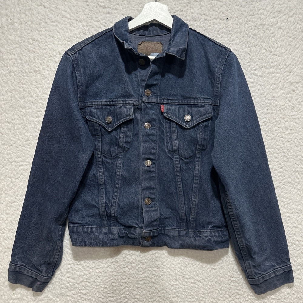 VTG 90s Levi's Sz 20 Blue Denim Trucker Jacket American Button Up Chest Pockets